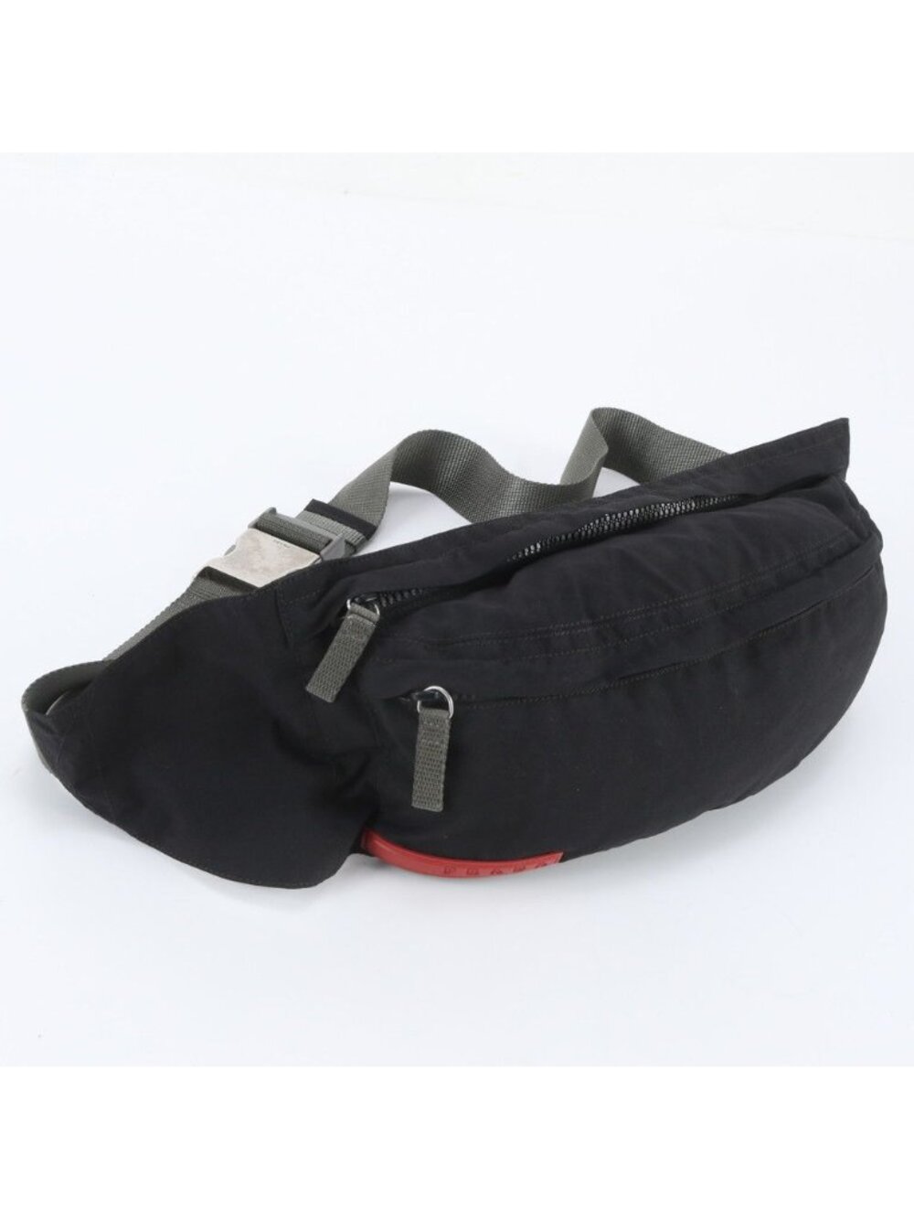 Prada Sports Belt Bag Crossbody Body Waist Pouch Shoulder Black